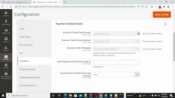 #magento2 or #adobe #commerce Admin Stores Configuration-Payment  Failed Email Settings