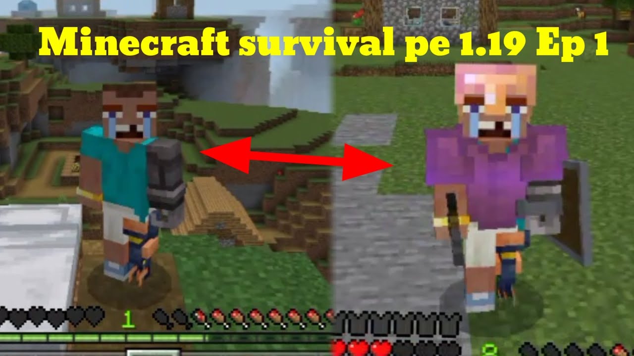 Minecraft survival series - Episode 1 | I found village on first day of ...