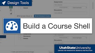 Build a Canvas Course Shell using the Multi-Tool