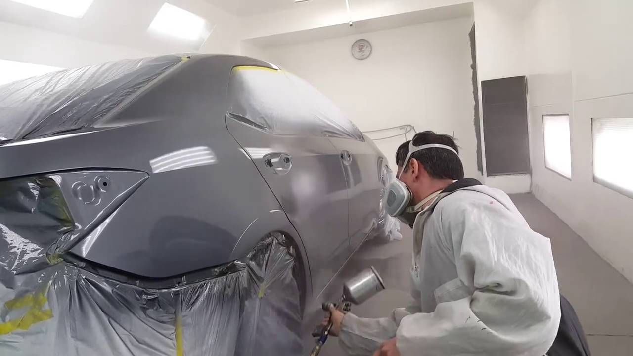 Clear coating 2015 Toyota Corolla part 1 YouTube