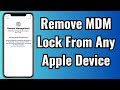 How to Remove MDM from iPad or iPhone? MDM Bypass on iOS 16 [New 2023]