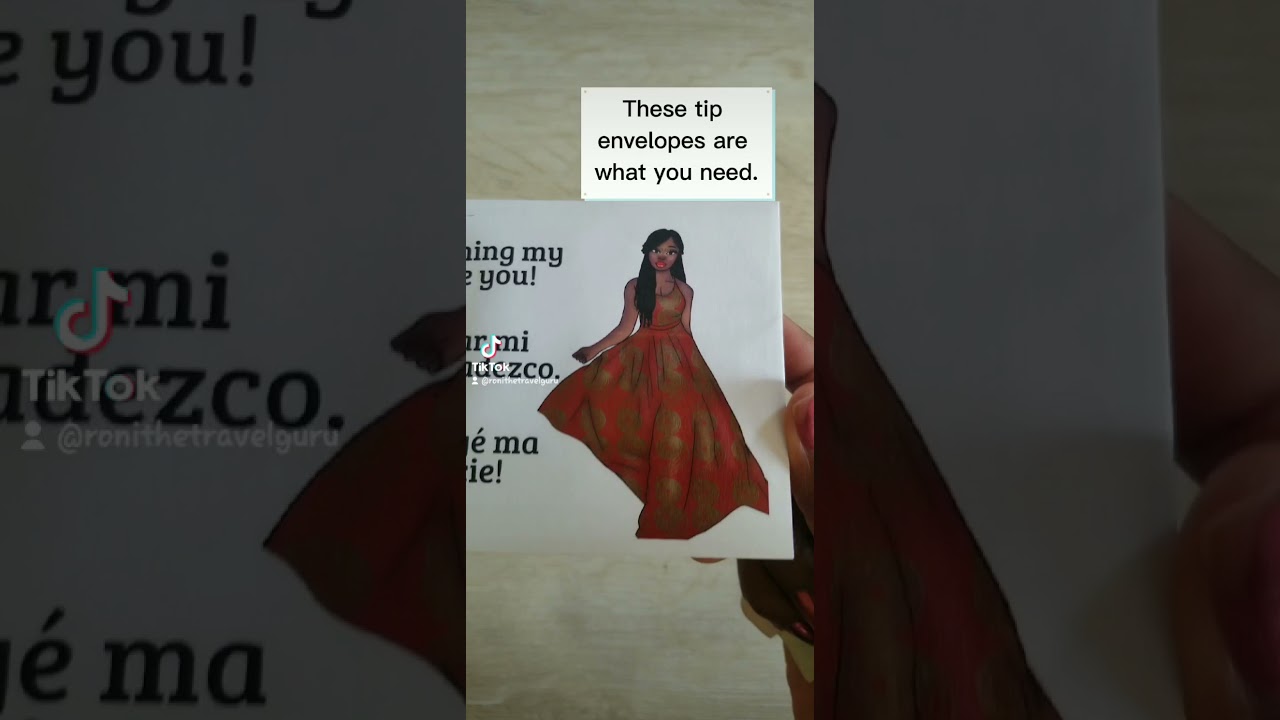 Tip envelopes for housekeeping, the perfect travel accessory.  www.etsy.com/shop/blackgirlpaperie