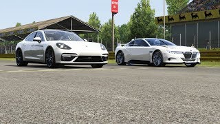 Porsche Panamera Turbo S vs BMW 3.0 CSL Hommage at Monza Full Course screenshot 2