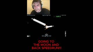 SPEEDRUNNING MOON MISSION #spaceflightsimulator #space #planet #sfs #speedrun #moon #funny #meme