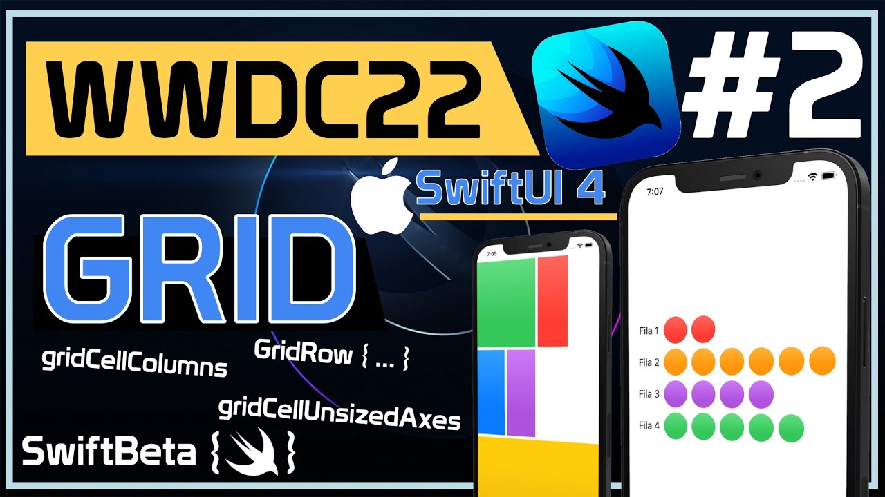 GRIDS en SWIFTUI 4 Novedades de la WWDC22 de Apple para iOS 16 y Xcode ...