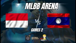 MLBB อารีน่า ประเทศประเทศลาว vs ประเทศอินโดนีเซีย เกมส์ Mobile legends  เกมที่2