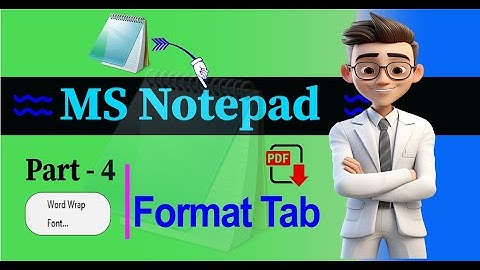 Format Menu to MS Notepad Tutorial Part-4 | Basics for Beginners | Learn Step-by-Step #gk_yt
