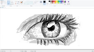 Dibujar un ojo realista - MS Paint