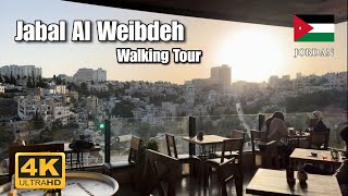 🇯🇴 Amman, Jordan, Jabal Al Weibdah - Walking Tour | 4K | FULL TOUR