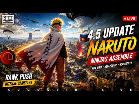 🔴 BGMI LIVE 🔥 Season 30 Begins | 4.5 Update | Naruto: Ninjas Assemble