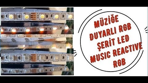 Tek Transistörlü Müziğe Duyarlı RGB Şerit LED - Music Reactive RGB LED