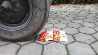 Crunching Soft Things by Tractor! EXPERIMENT!! screenshot 5