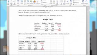 Skill Builders episode 6 Inserting Excel tables into Word