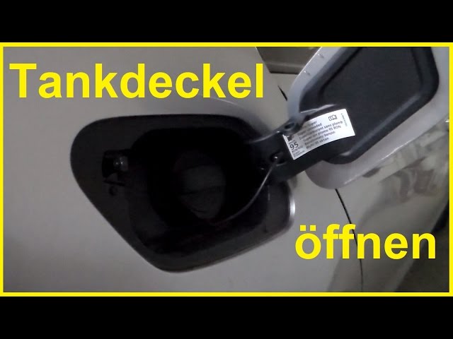 Tankdeckel VW Golf öffnen Tankklappe VW Golf auf machen Tank öffnen 