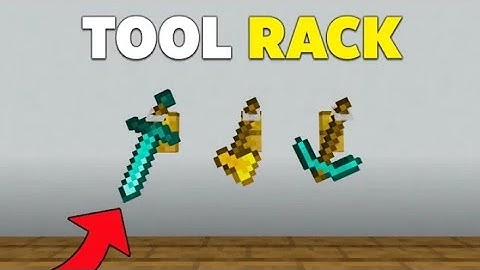 Working Tool Rack In Minecraft! (No Mods)