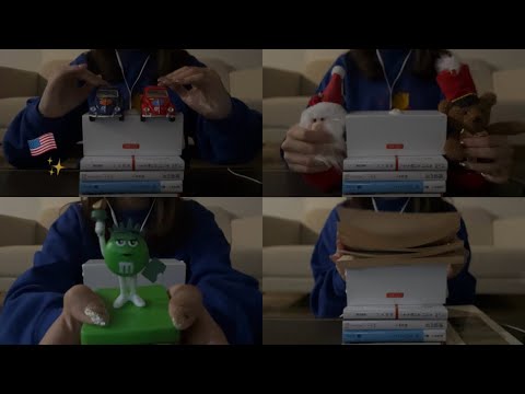 ASMR アメリカ旅行の購入品タッピング🇺🇸✨Tapping & Scratching on Purchased Items💞