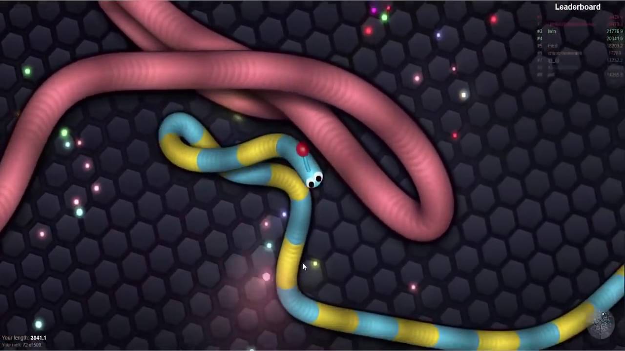 Những con rắn nhỏ nhưng mà có võ trong Slither io Những màn rắn nhỏ đối ...