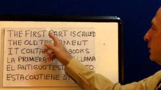 Learn Spanish Through Bible: What is the Bible.
