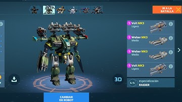 Weber Volt New Robot Sword Unit 190 | War Robots WR