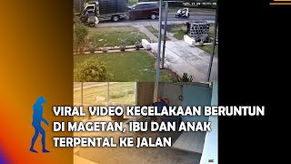MAGETAN Viral Video Kecelakaan Beruntun Di Magetan, Ibu Dan Anak Terpental Ke Jalan