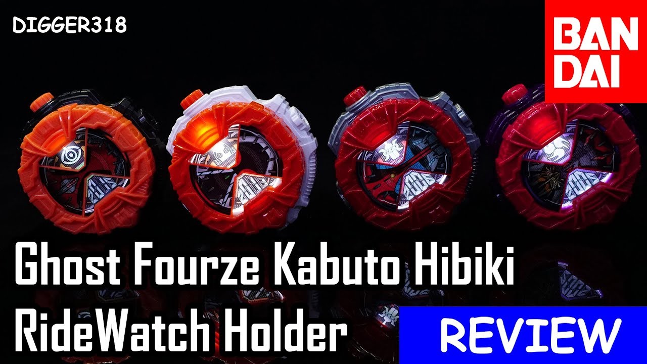 Kamen Rider Zi O DX Fourze Kabuto Hibiki Ghost Ridewatch & Holder