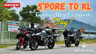 Motor Vlog #25 🇸🇬 🇲🇾 | Labour Day Overnight Escape: Riding to KL for an Adventure! (1 May 2024)