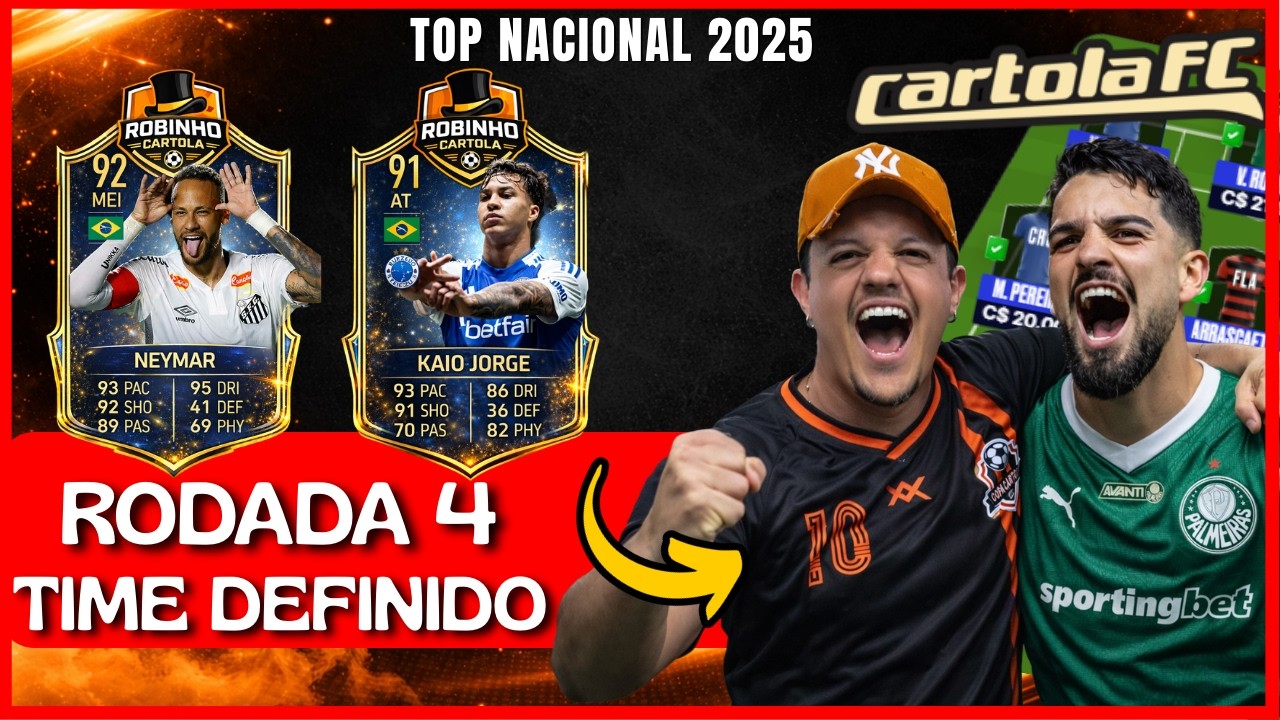 RODADA 4 CARTOLA FC 2026 TIME DEFINIDO PARA MITAR E VALORIZAR