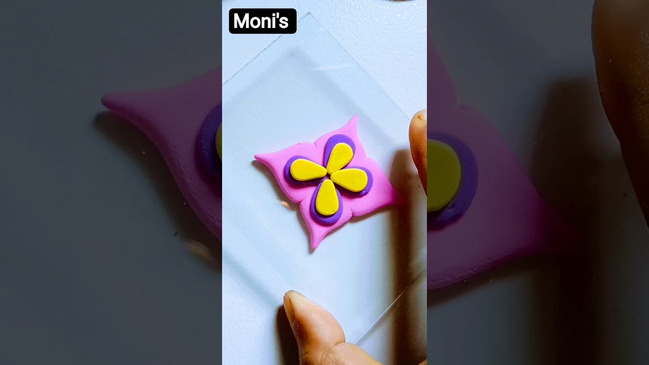 How to make viral flowers with clay😱