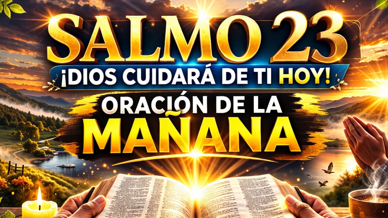 ORACIÓN DE LA MAÑANA CON EL SALMO 23 — ANTES DE EMPEZAR TU DÍA, DIOS ...