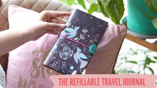 Perfect Travel Journal with Zipper Pouch, Card Holder, 2 Ruled & 1 Blank Notebook screenshot 3
