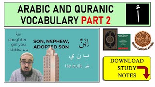 Arabic and Quranic Vocabulary | Part 2