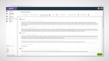 Creating a Profile as the Headquarters of an international Organization