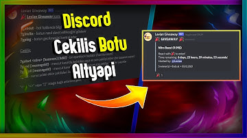 DISCORD | ÇEKİLİŞ BOTU ALTYAPISI | Discord Bot Altyapı