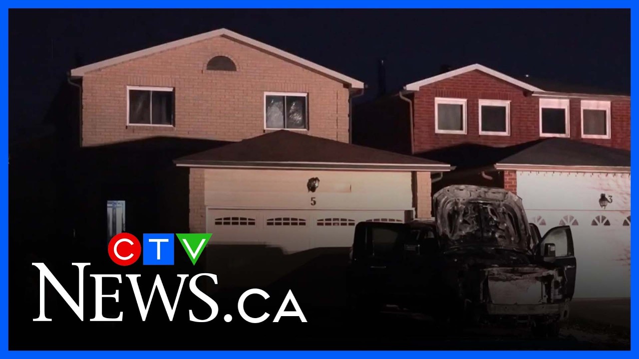 Police investigate Brampton tow truck fire as arson - YouTube
