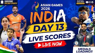 Live: Asian games 2026 Day 13 India! Shooting, Squash, Archery, Volleyball, Wrestling, Medals Scores screenshot 1