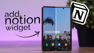 How to Add Notion Widget on Android (tutorial)