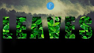 HOW TO EDIT TEXT WITH GREEN LEAVES EFFECT IN PIXELLAB | PROFESSIONAL EDIT | Faizy Nhidz screenshot 1