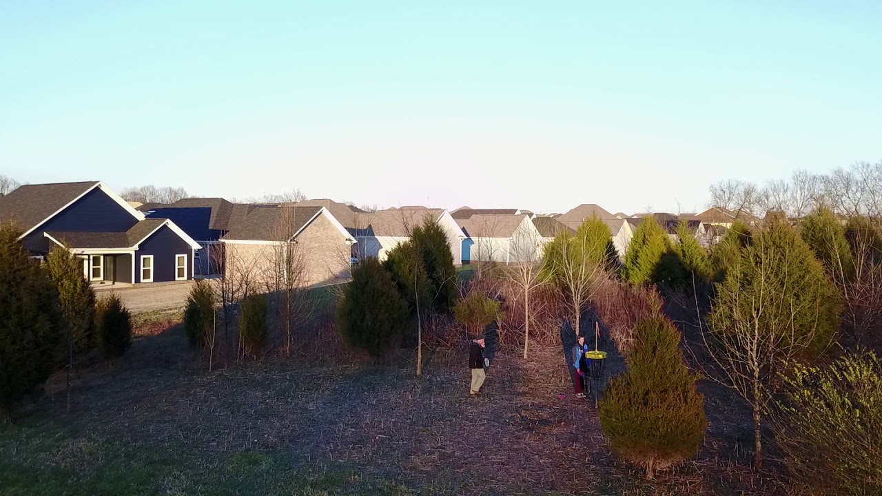 Indian Creek Greenway disc golf drone video. Huntsville, Alabama