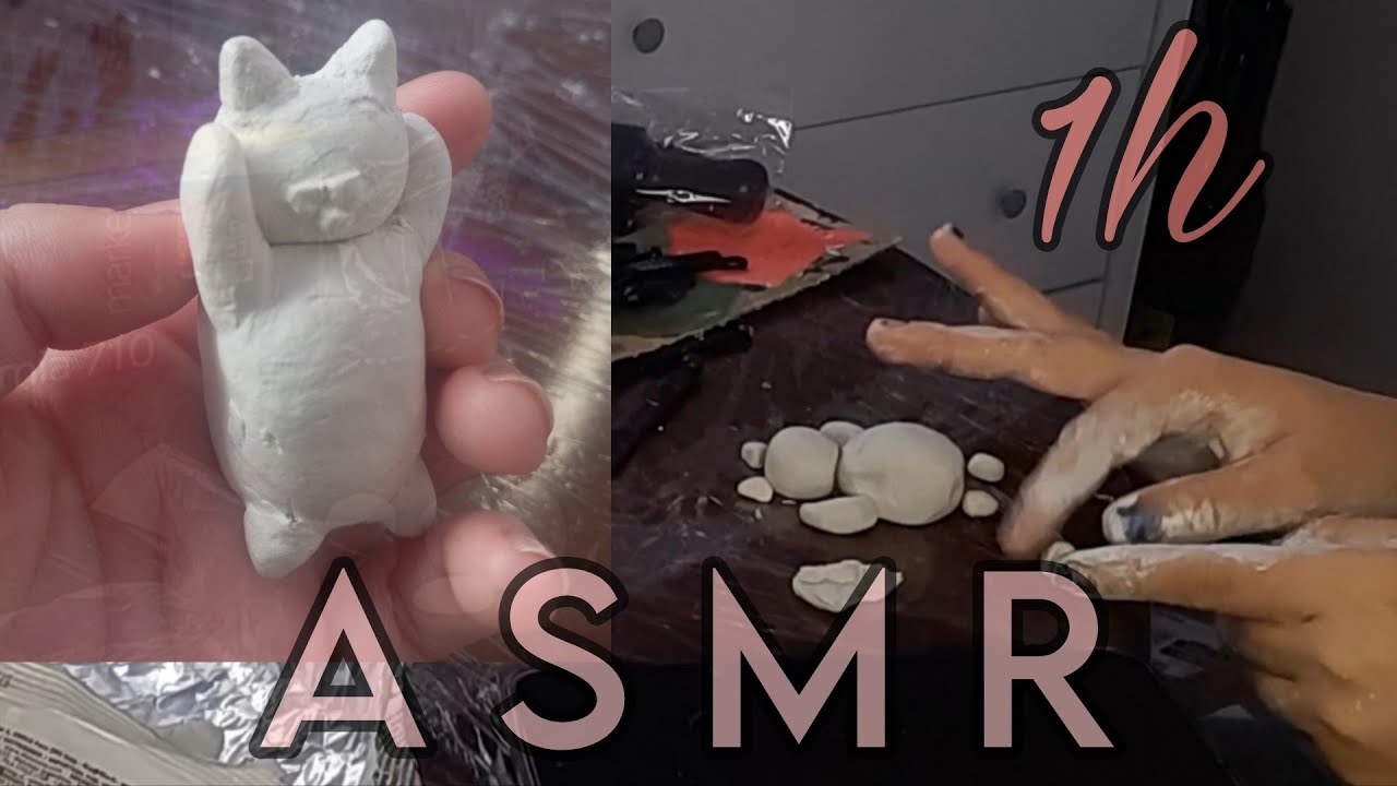 ASMR | modelando cerâmica fria + conversa relaxante em clima chuvoso 🌂💤