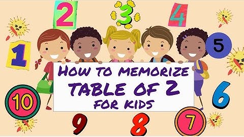 Method to Learn Table of 2 - Learn Multiplication for Children - Maths for Kids