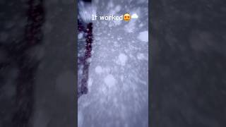 Many people ask for a tutorial for this video, can I shoot it🌨️?#snowfall #trend #shortvideo #rek