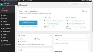 What is  Dashboard in WordPress Lecture no 5