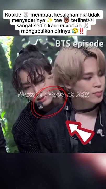 tae 🐻 pasti sedih banget 😥 karena dia diabaikan oleh kookie 🐰✨‼️