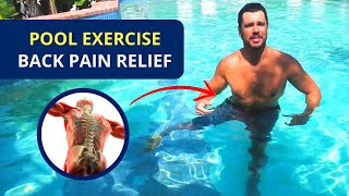 Low Back Pool Exercise  💪 Aquatic Therapy for Back Pain Relief