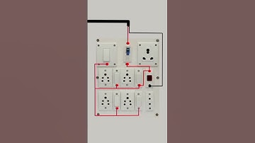 6 Socket 5 Switch 1 Indicator 1 Mcb connection kaise karte hain #electrical like and subscribe 🙏