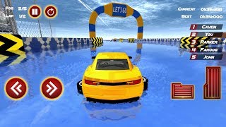 Water Surfing Car Stunts (by BalanceGrec) Android Gameplay [HD] screenshot 3