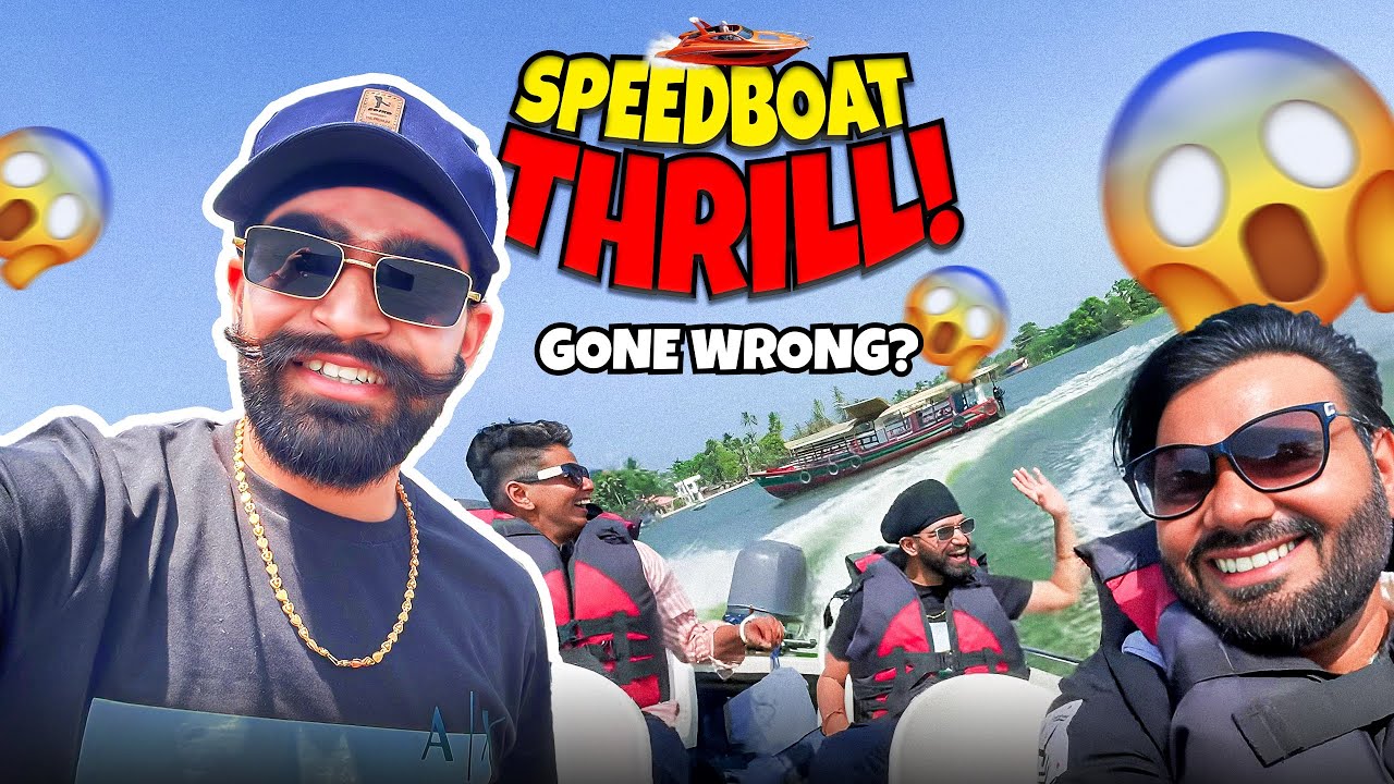 Great Experience in Speed Boat 🚤 | Robin Sandhu Lifestyle