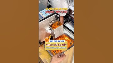 🥕 MÁY CẮT HẠT LỰU CÀ RỐT – VUÔNG ĐỀU CHUẨN TỪNG CỤC #youtubeshorts #reels #fyp