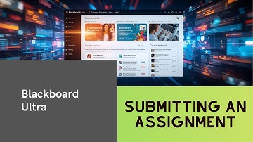 How to Submit an Assignment in Blackboard Ultra