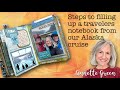 Steps to Filling Up a Travelers Notebook of our Alaska Cruise